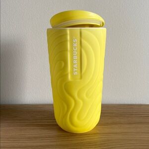 NWOT Starbucks Matte Yellow Ceramic Tumbler 355mL 💛